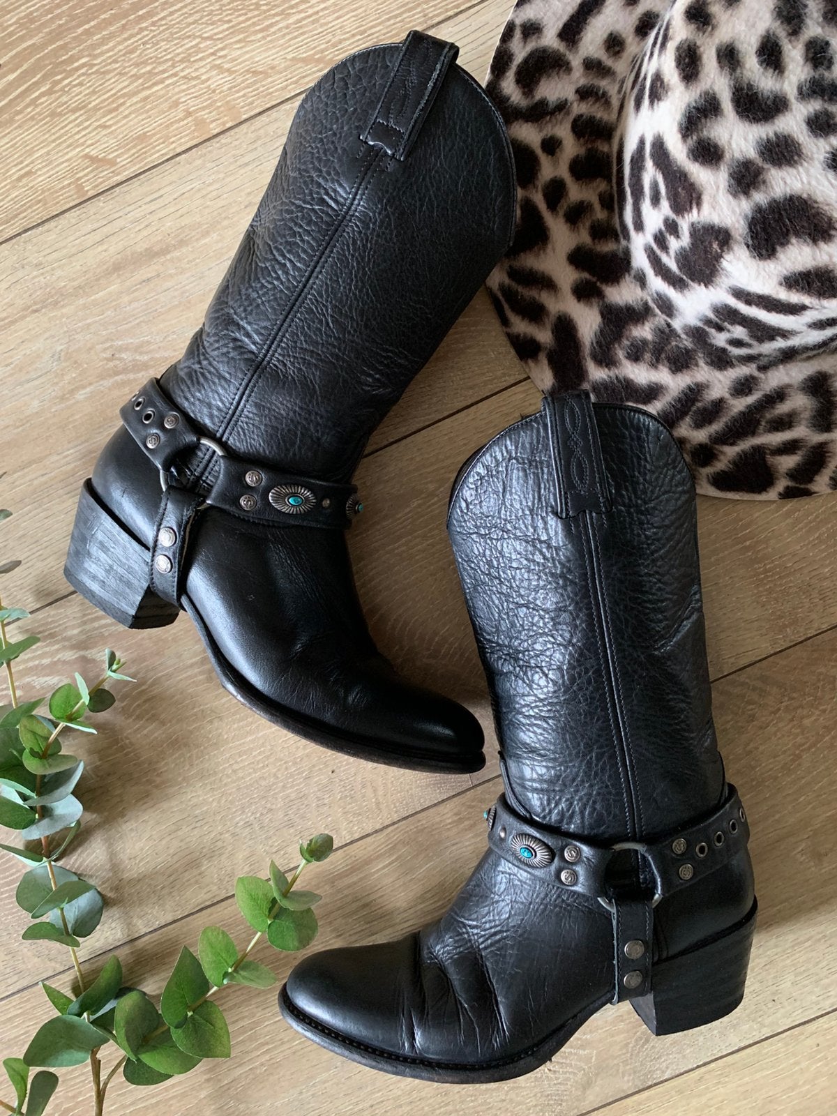 Sendra bikerboots 39 western boots cowboylaarzen, Kleding | Dames, Hoge laarzen, -, Zwart, -