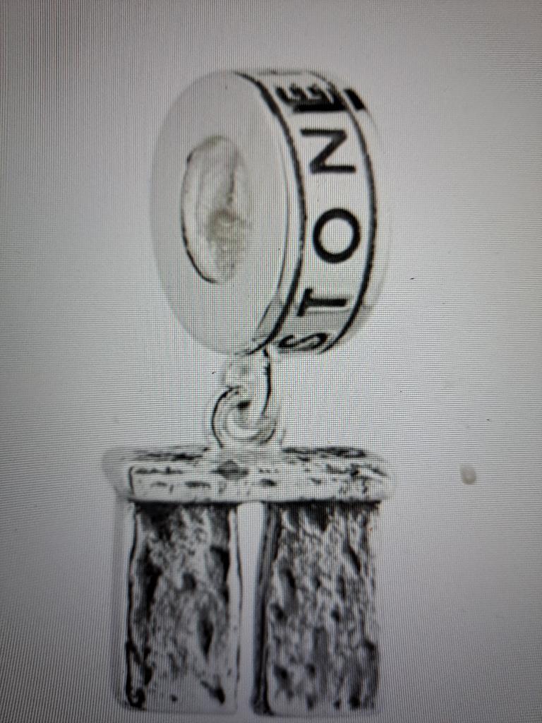 te koop gevraagd bedel STONEHENGE (pandora?), Ophalen of Verzenden, Zo goed als nieuw, Zilver, Pandora