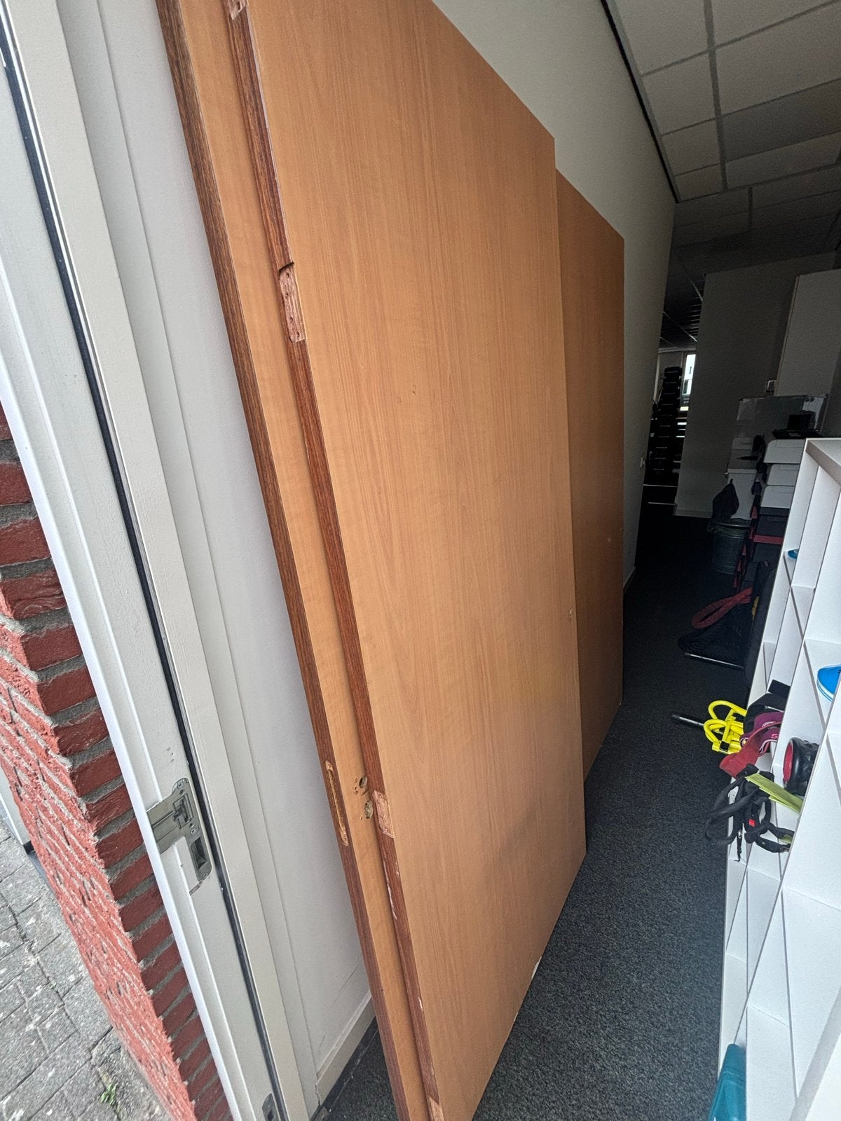 4 zware deuren, 225 x 92 cm - Gratis af te halen, Gebruikt, 80 tot 100 cm, 215 cm of meer, Binnendeur
