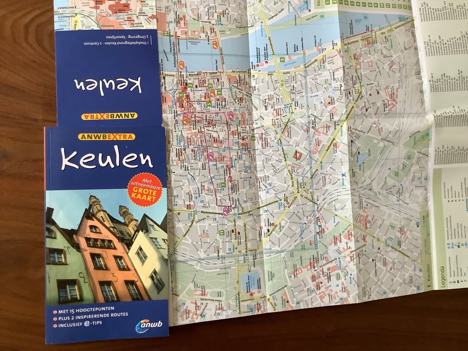 Keulen Duitsland ANWB reisgids + kaart, Europa, Ophalen of Verzenden, Zo goed als nieuw, Reisgids of -boek