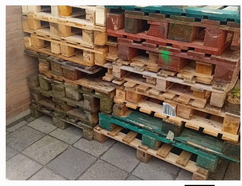 Gezocht gratis euro pallets en 80x120 pallets 60x80 pallets, Doe-het-zelf en Verbouw, Hout en Planken, Ophalen, Gebruikt, Pallet