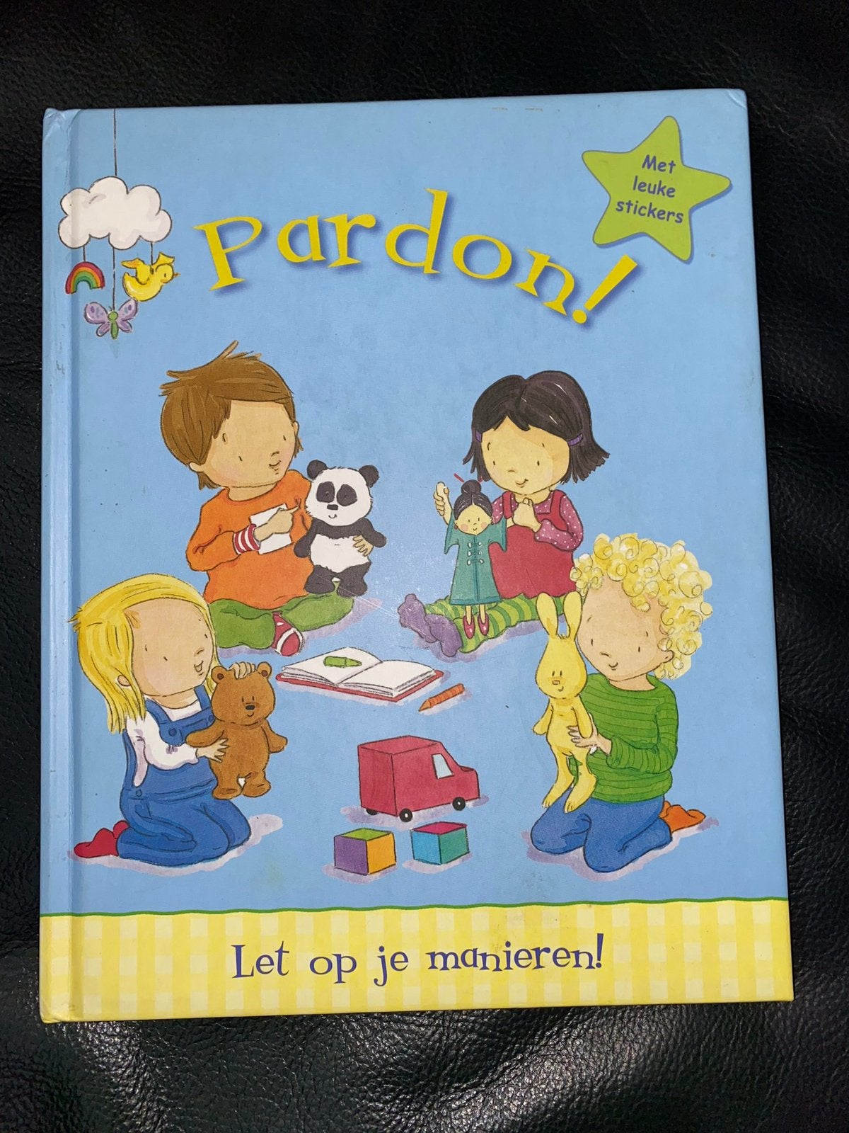 Pardon! Let op je manieren! - Kinderboek met stickers, Gelezen, Fictie algemeen, Jongen of Meisje, Ophalen of Verzenden
