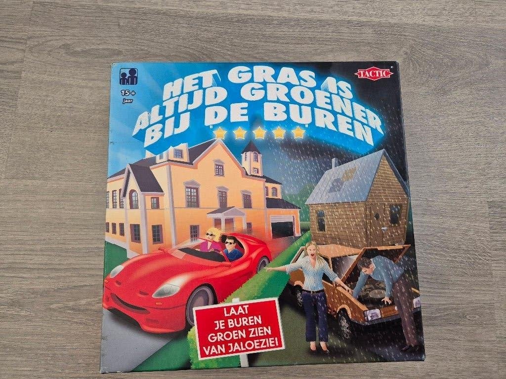 Het Gras Is Altijd Groener Bij De Buren - bordspel, Ophalen of Verzenden, Gebruikt