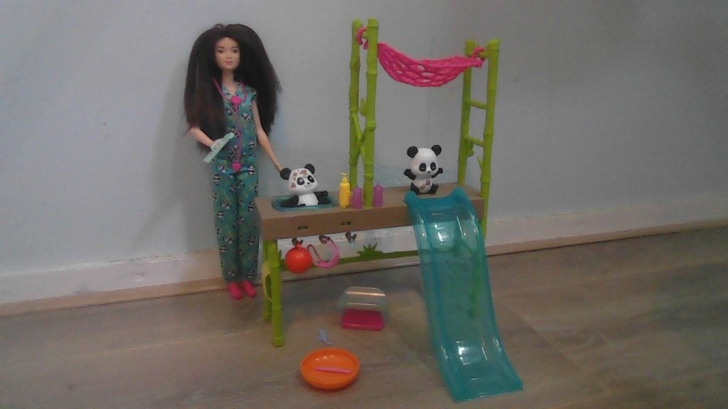 Barbie dierenarts set Panda Care & Rescue, Ophalen, Zo goed als nieuw