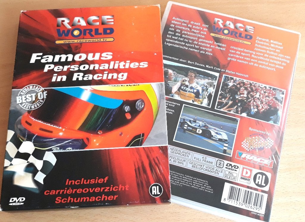 Race World - Famous Personalities in Racing - o.a Schumacher, Engels, Alle leeftijden, Nederlands, Ophalen of Verzenden
