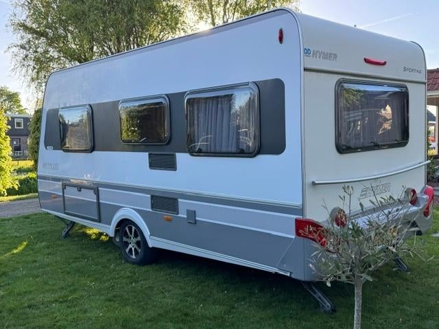 Hymer caravan Sporting Jive 465 (2010), Caravans en Kamperen, Omvormbare zithoek, Schokbreker, Rondzit, Particulier