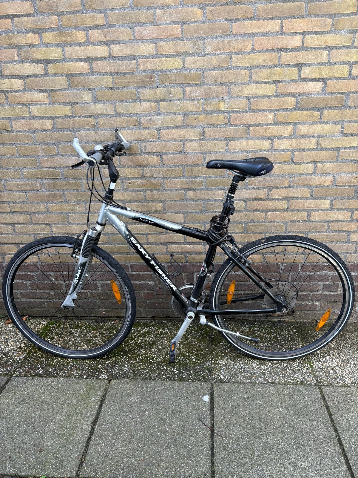 Gary Fisher Zebrano Hybride Fiets - 8 Speed Shimano V-Brake, Gebruikt, Velgrem, Versnellingen, 53 tot 57 cm