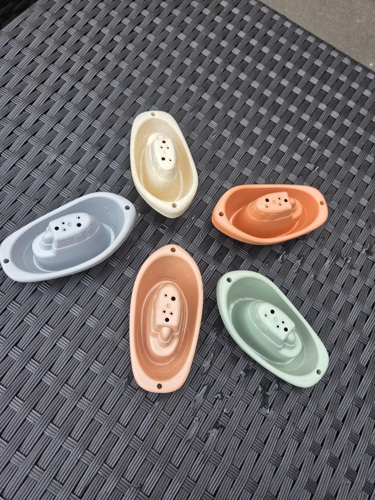Leuke badspeelgoed bootjes set (5 stuks), Overige merken, Ophalen of Verzenden, Zo goed als nieuw, Speelgoedboot