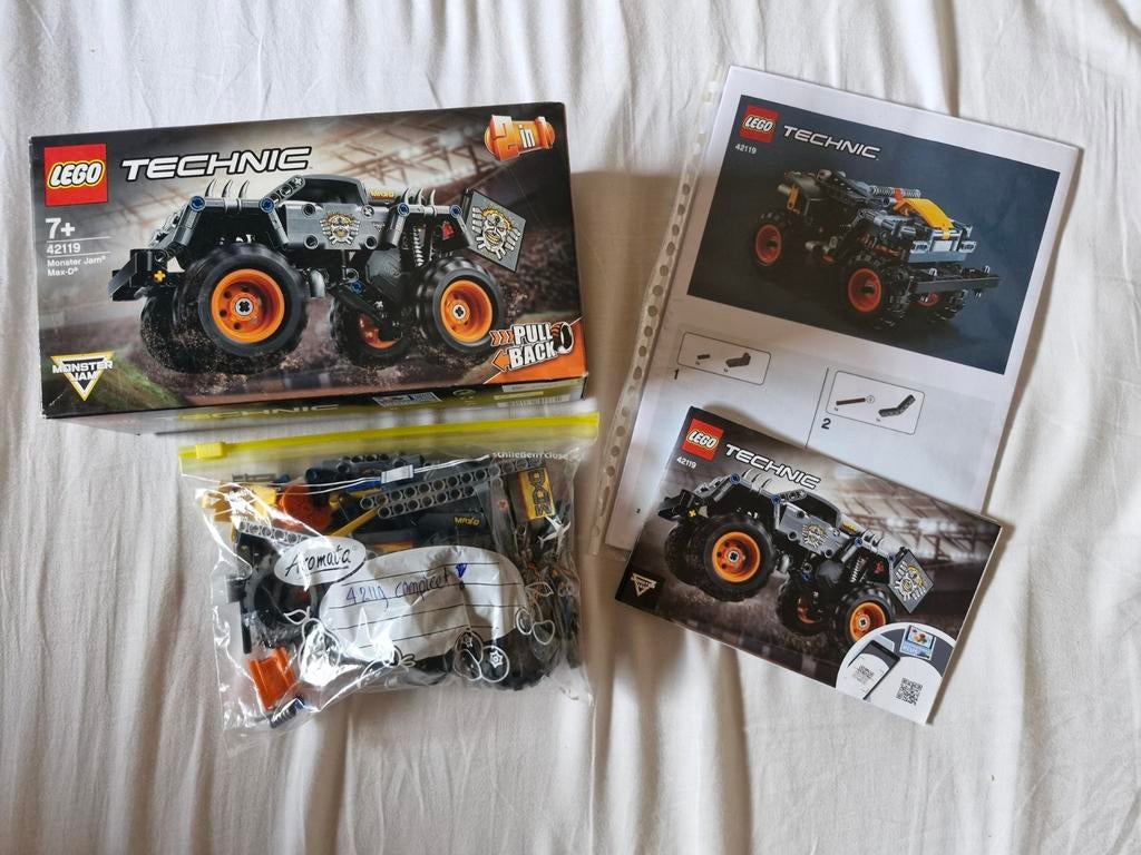 LEGO Technic 42119 Monster Jam Max-D, Kinderen en Baby's, Speelgoed | Duplo en Lego, Compleet, Lego, Ophalen of Verzenden, Zo goed als nieuw