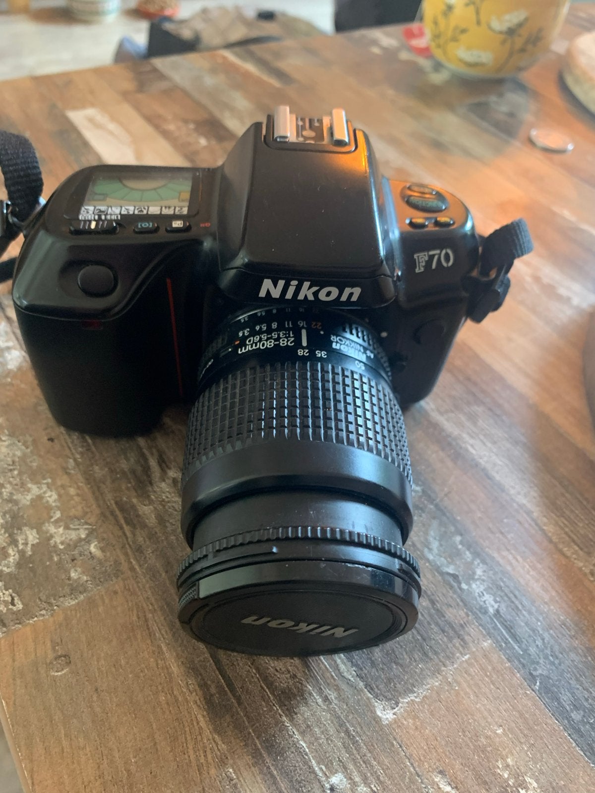 Nikon F70 Spiegelreflexcamera met AF Nikkor 28-80mm lens, Ophalen of Verzenden, Gebruikt, Spiegelreflex, Nikon