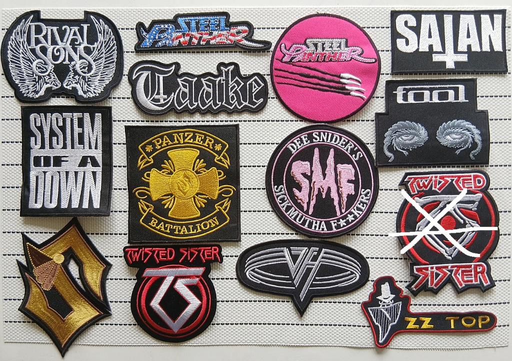 rock metal patches nieuw n1 €5 per stuk, Verzenden, Nieuw, Kleding