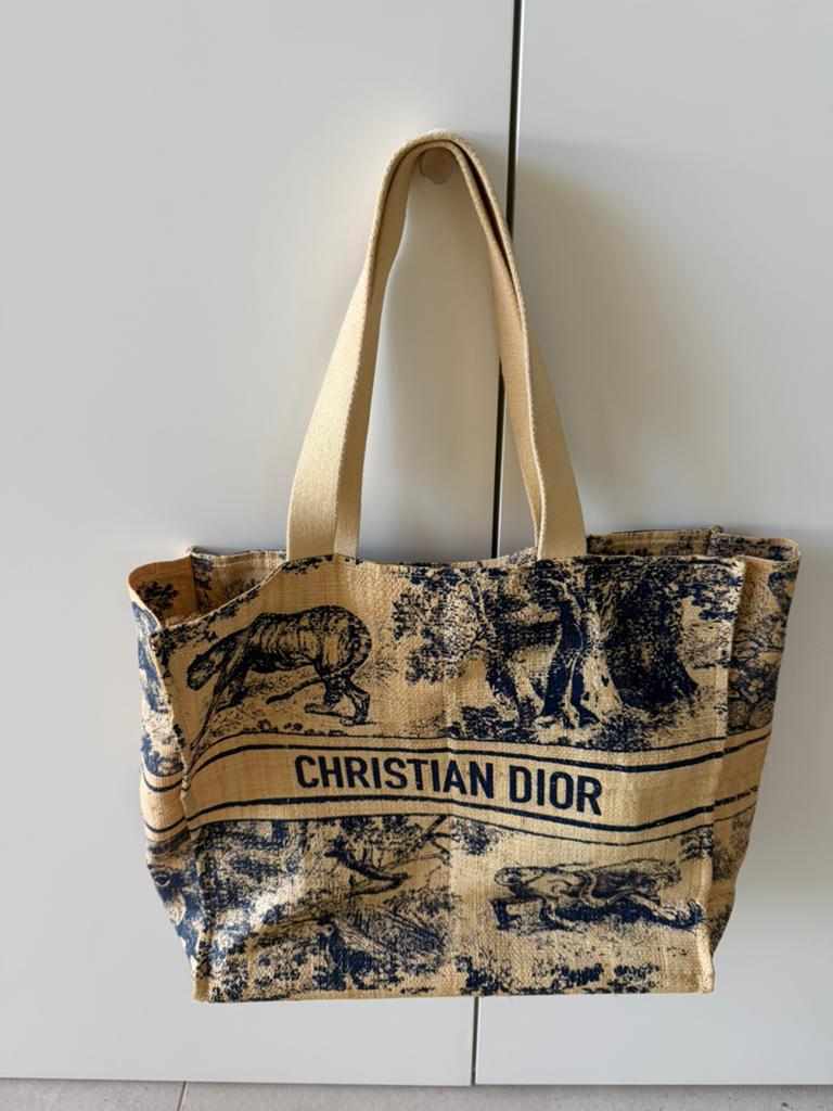 Christiaan Dior tas, Sieraden, Tassen en Uiterlijk, Tassen | Damestassen, Verzenden, Zo goed als nieuw, Blauw, Overige typen