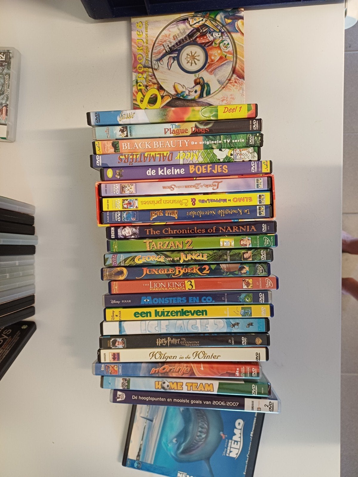Grote collectie kinderfilms en series op DVD, Gebruikt, Animatie, Verzamelbox, Alle leeftijden