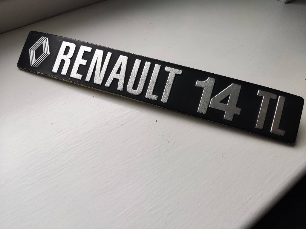 Renault 14 TL embleem logo, Ophalen of Verzenden