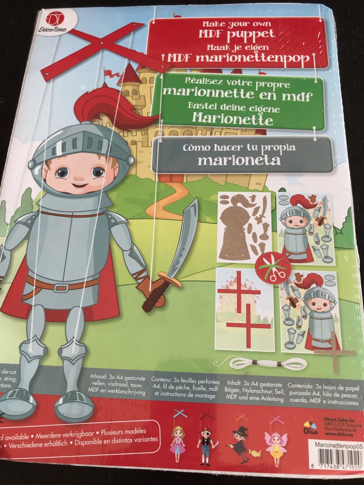 Maak je eigen ridder marionet(nieuw), Ophalen of Verzenden, Nieuw