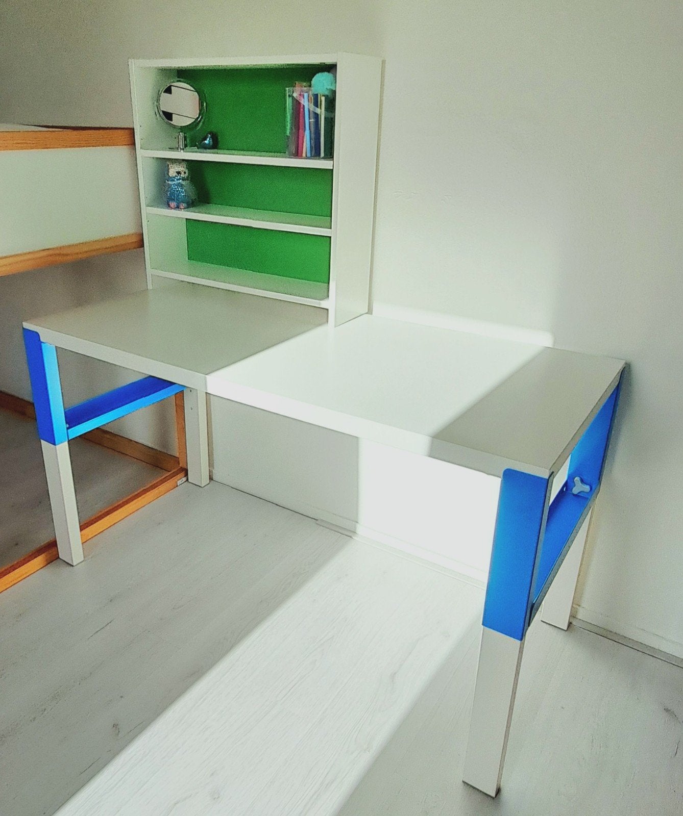 IKEA Pahl kinderbureau met opzetstuk, Ophalen, Gebruikt, IKEA, Opbergruimte