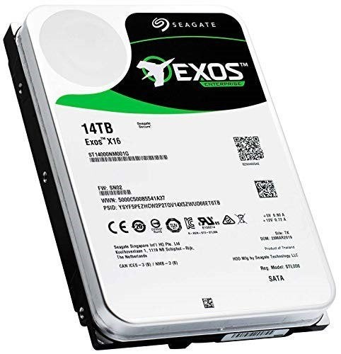Seagate Exos X16 SATA (Standard model), 14TB, Computers en Software, Ophalen, Intern, Seagate, Refurbished