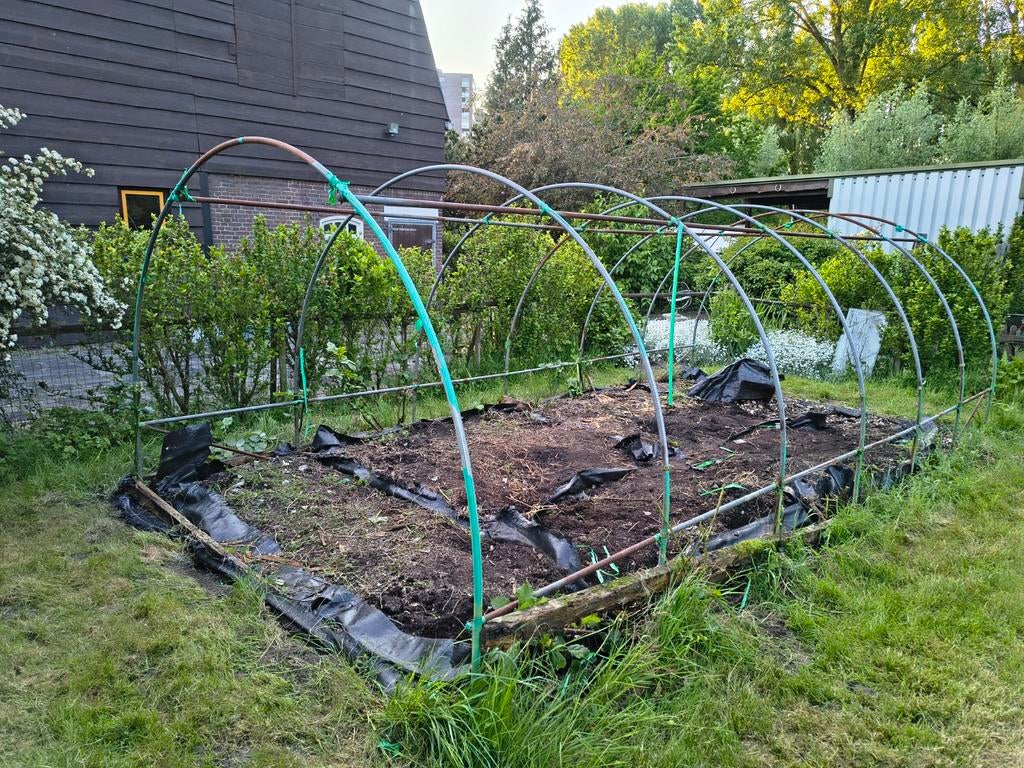 Tunnelkas zonder folie, Tuin en Terras, Gebruikt, Folie, Kweekkas, Ophalen