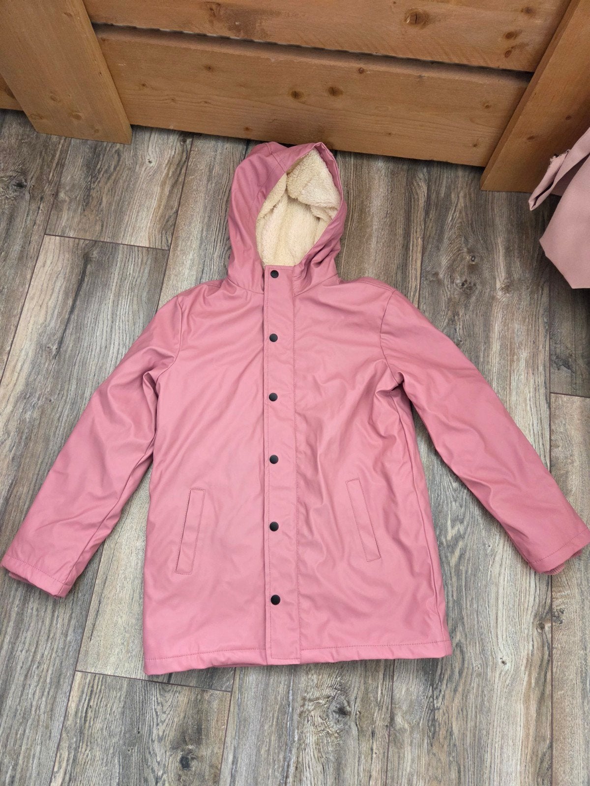 Roze gevoerde regenjas Hema maat 146-152, Kinderen en Baby's, Meisje, Ophalen of Verzenden, Zo goed als nieuw, Hema