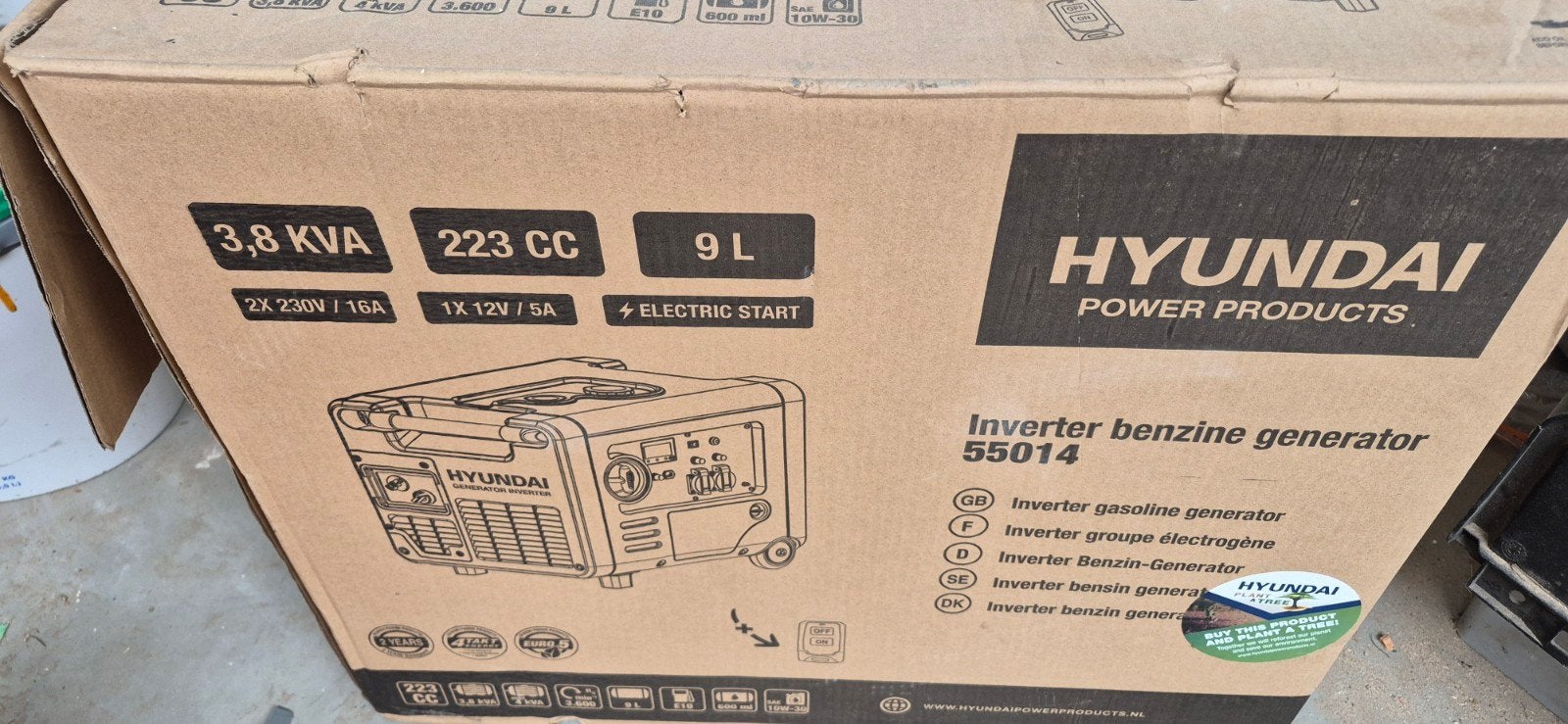 aggregaat, Doe-het-zelf en Verbouw, Ophalen of Verzenden, Zo goed als nieuw, Minder dan 5 kVA, Benzine