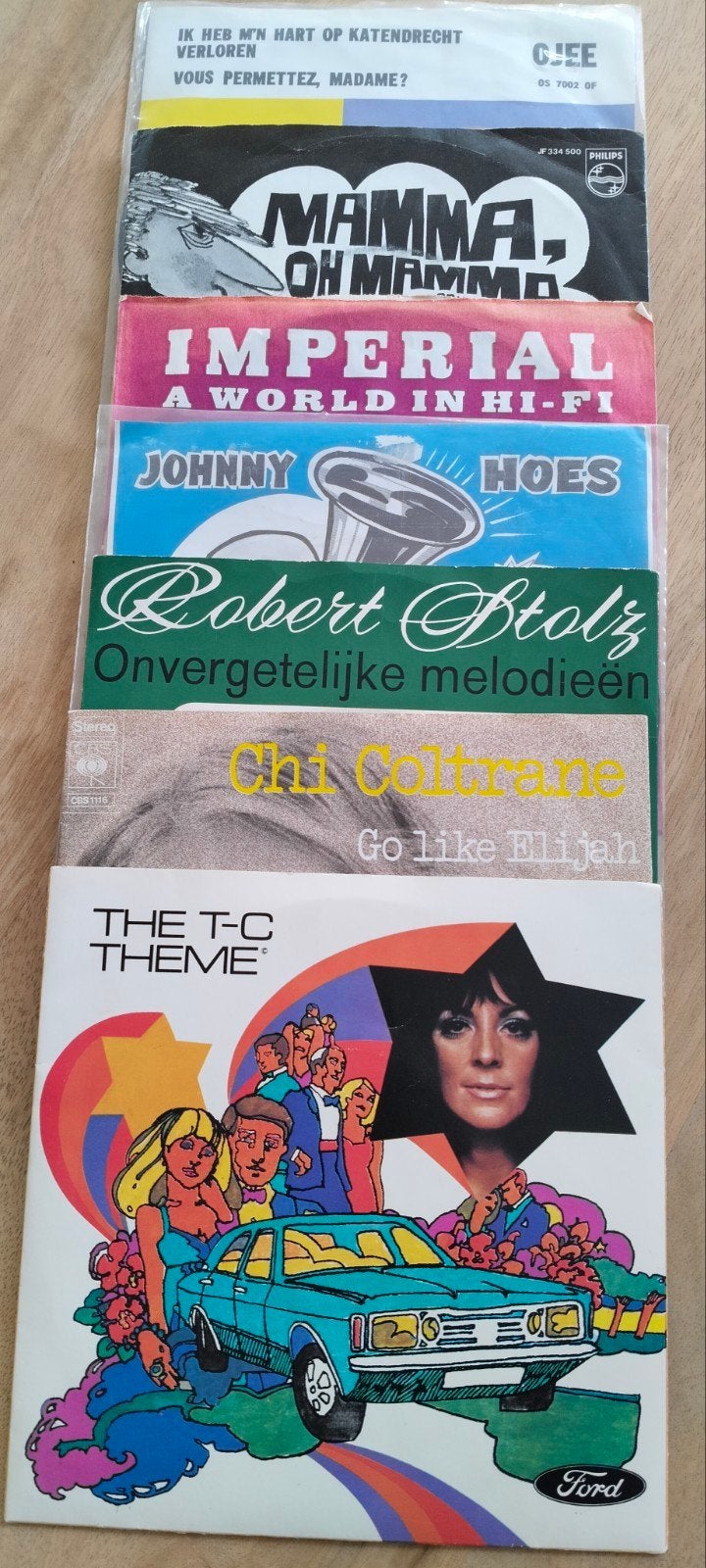 Vinyl singels., Cd's en Dvd's, Ophalen of Verzenden, Gebruikt, Overige formaten, Levenslied of Smartlap