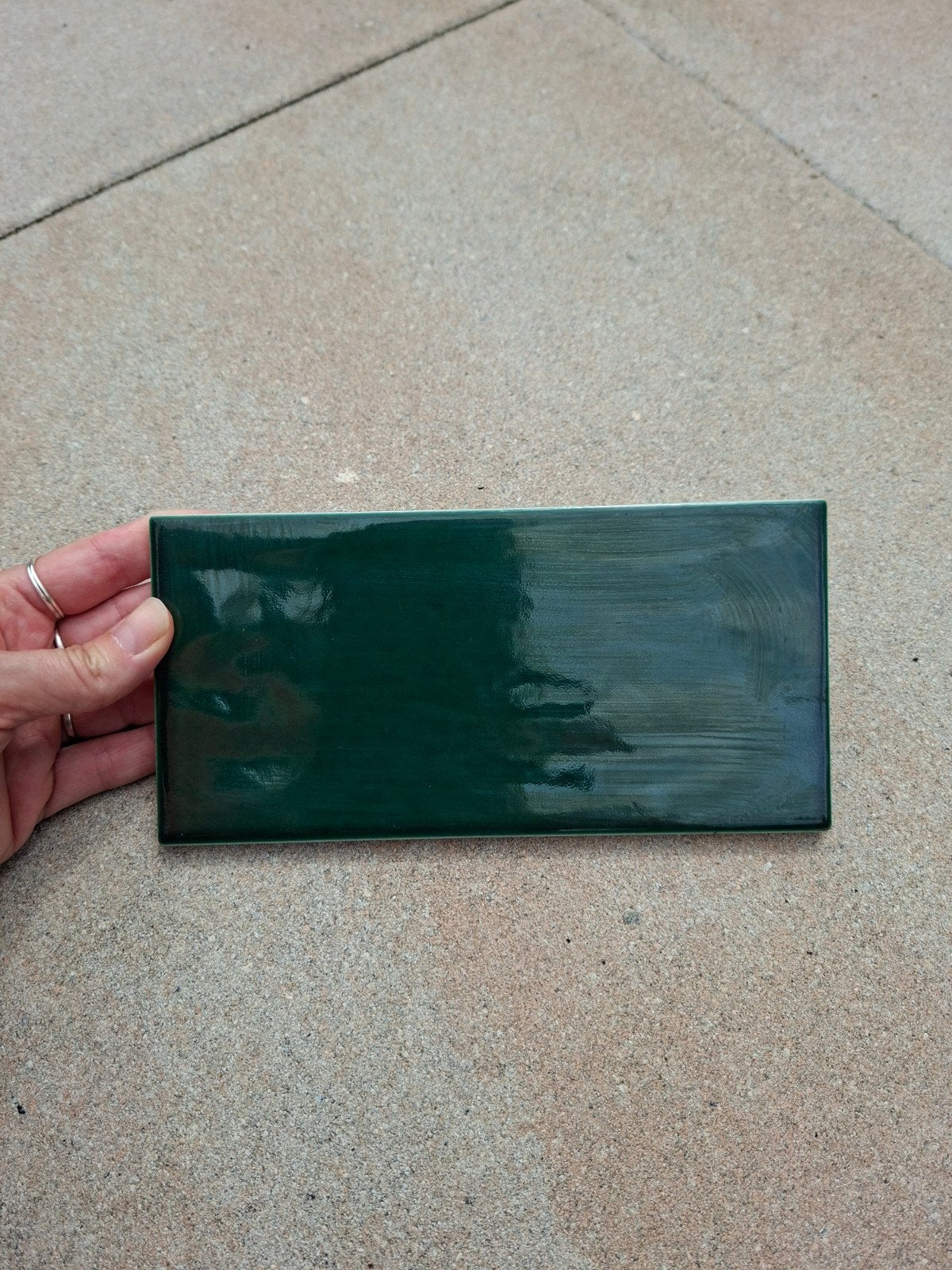 Donkergroene metrotegels 10x20 cm (Tonalite), Ophalen, Nieuw, Minder dan 20 cm, 20 tot 40 cm