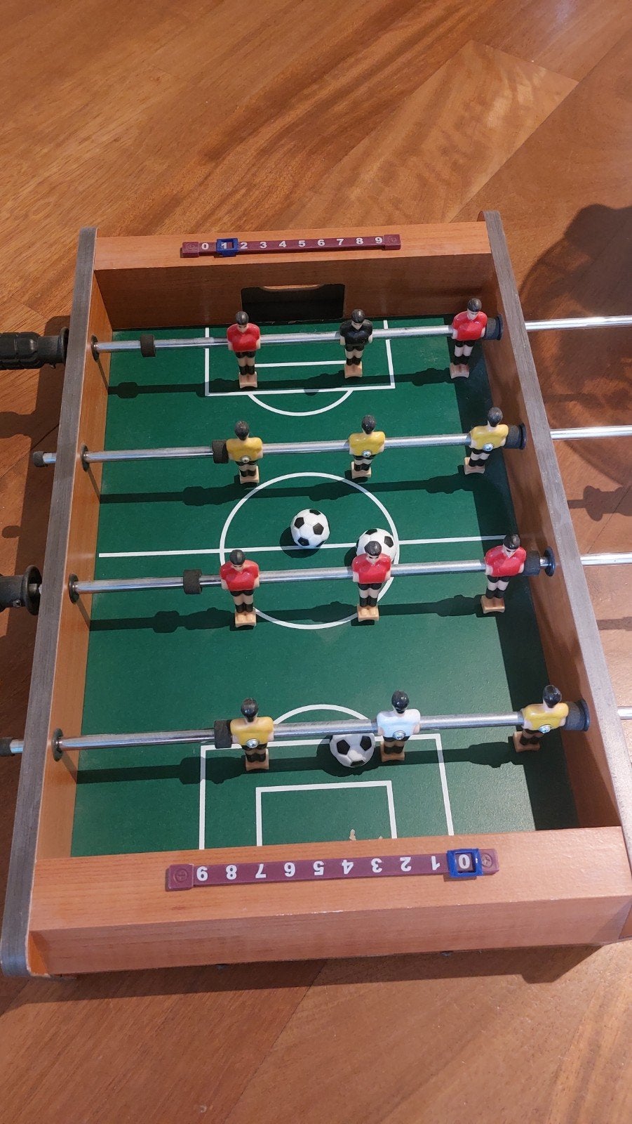 tafelvoetbal, Ophalen, Gebruikt
