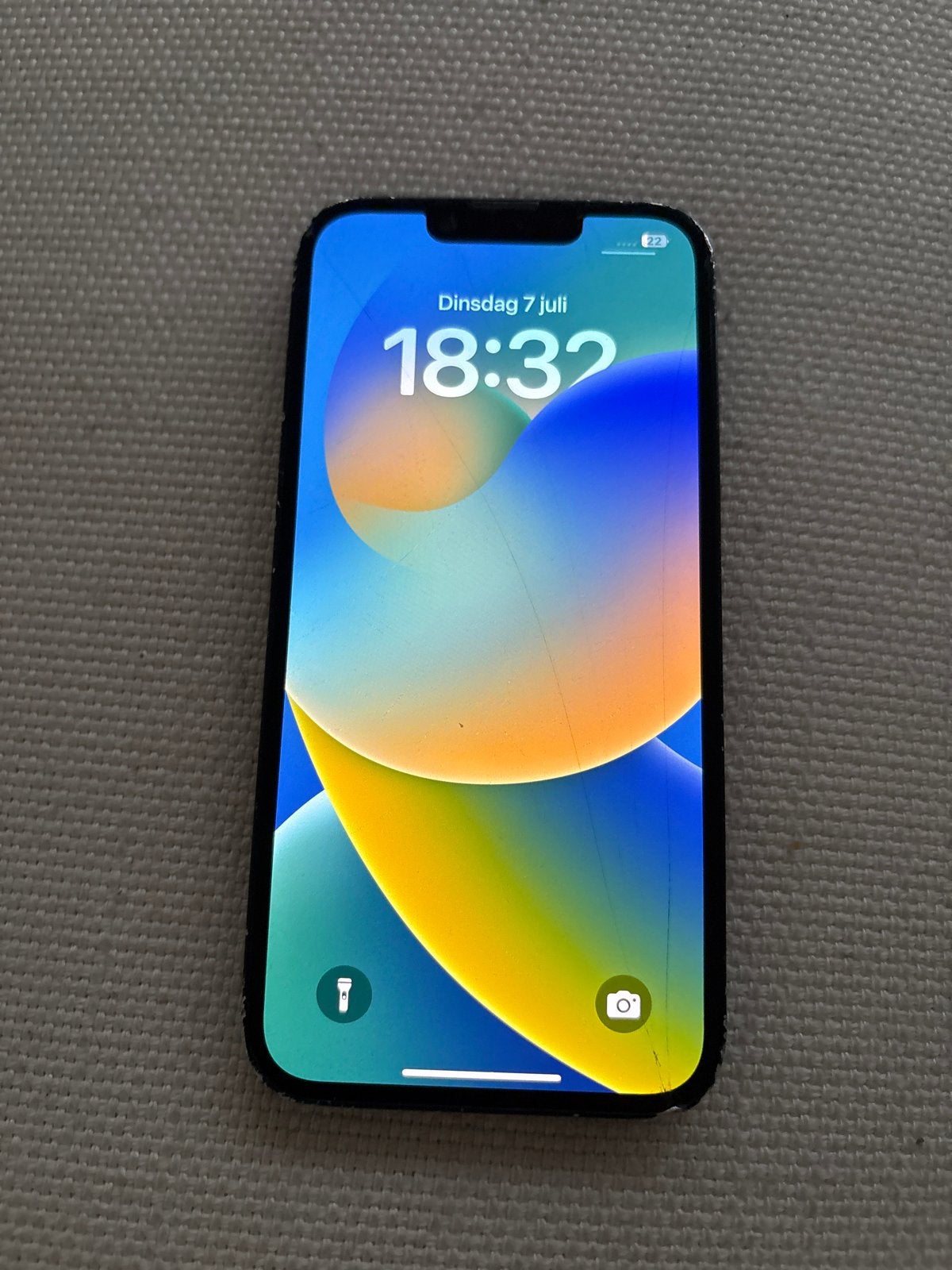 iPhone 14 - Gebruikt met schade, Telecommunicatie, Mobiele telefoons | Apple iPhone, 80 %, Zwart, Ophalen of Verzenden, Zonder simlock