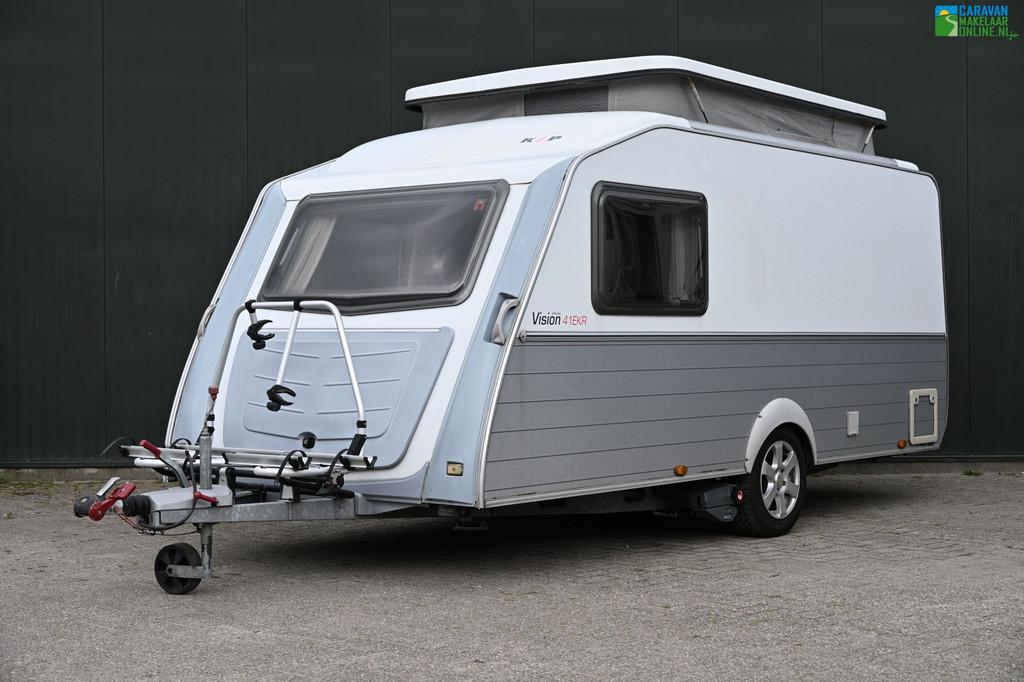 Kip Vision 41 EKR |Mover|Luifel|Hefdak|Lengteslaper|BOVAG25, Caravans en Kamperen, Caravans, Standaardzit, Kip, Tot en met 2, Bedrijf