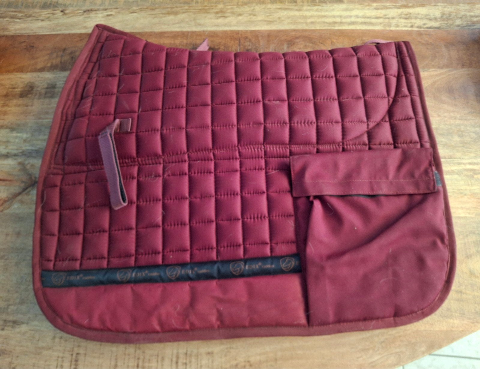 Edix pad dressuur Burgundy, Full (L), Ophalen of Verzenden, Zo goed als nieuw, Rood