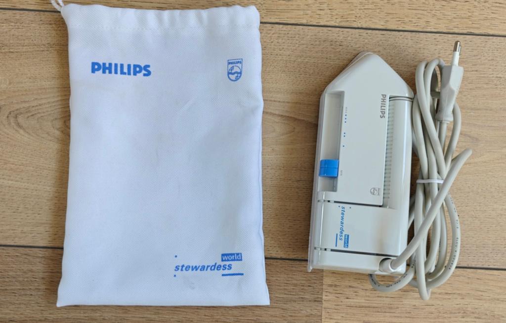 Philips reisstrijkijzer met etui, Ophalen of Verzenden, Gebruikt, Strijkijzer met snoer