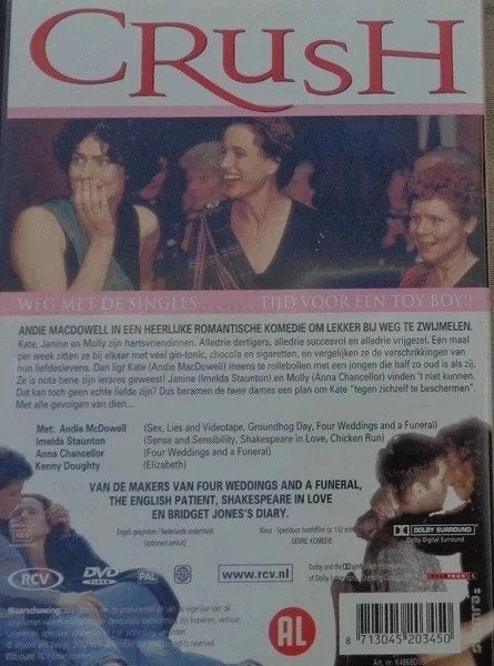 Crush dvd pal film komedie Andie MacDowell en Staunton, Engels, Verzenden, Alle leeftijden, Inclusief doosje