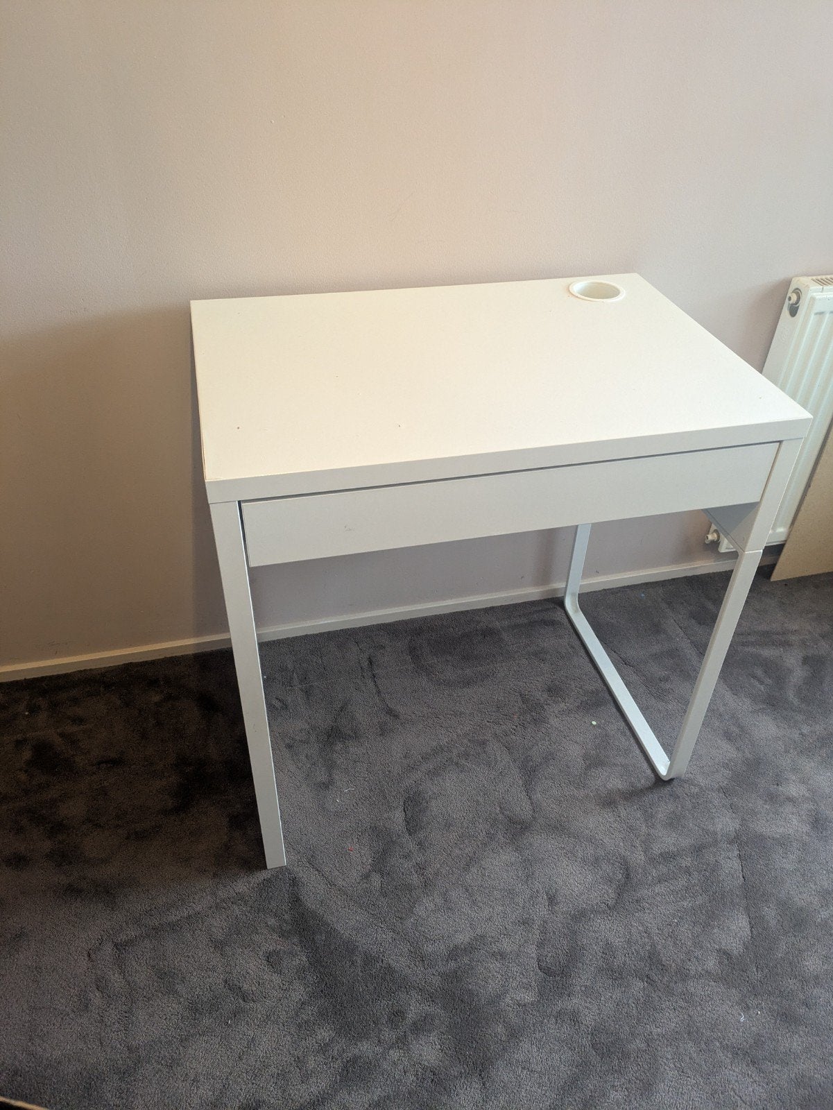 Micke bureau wit met lade - Gebruikt, Ophalen, Gebruikt, Met lades, IKEA