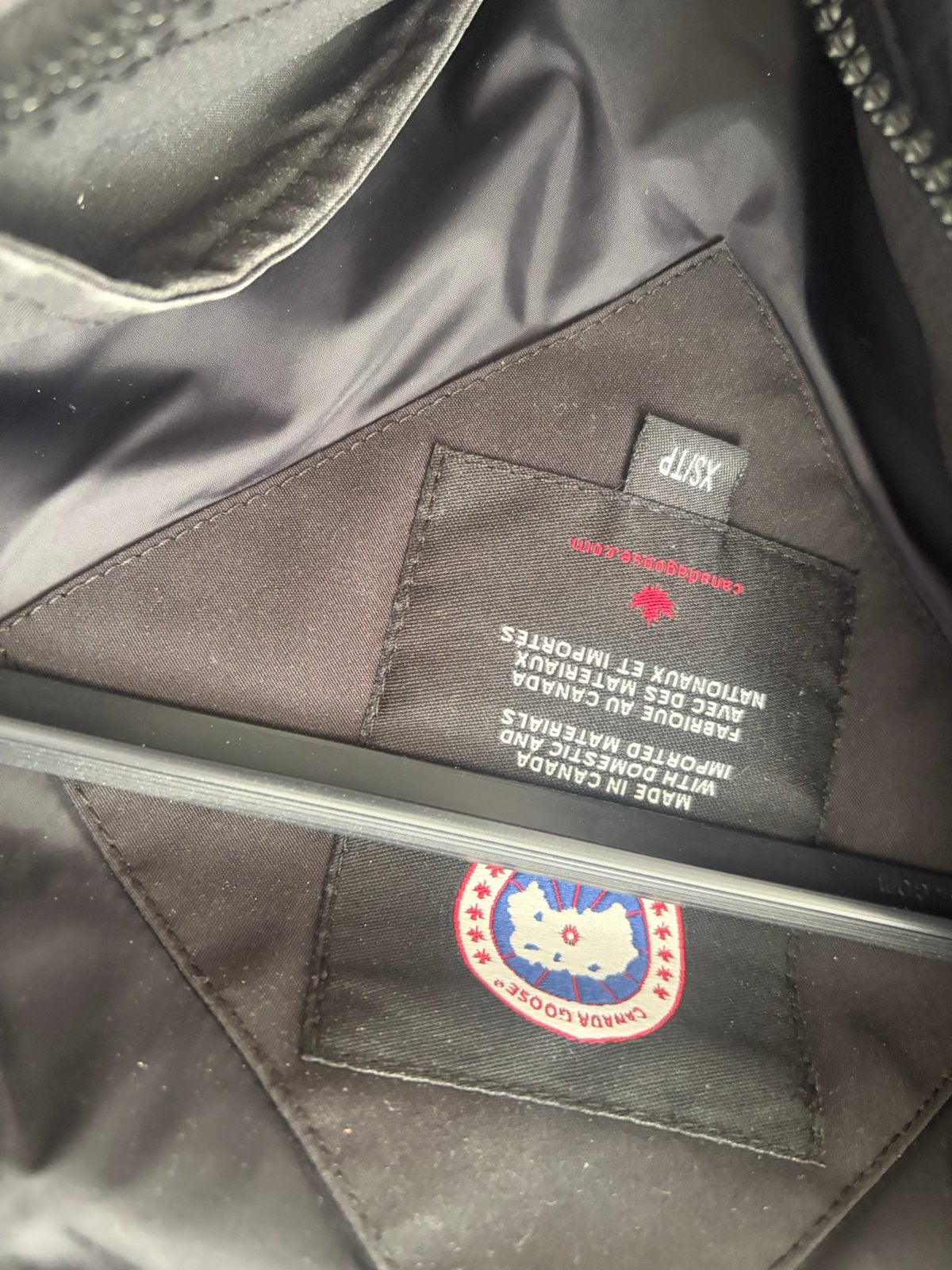 Canada Goose jas, Ophalen of Verzenden, Gedragen, Maat 36 (S), Zwart