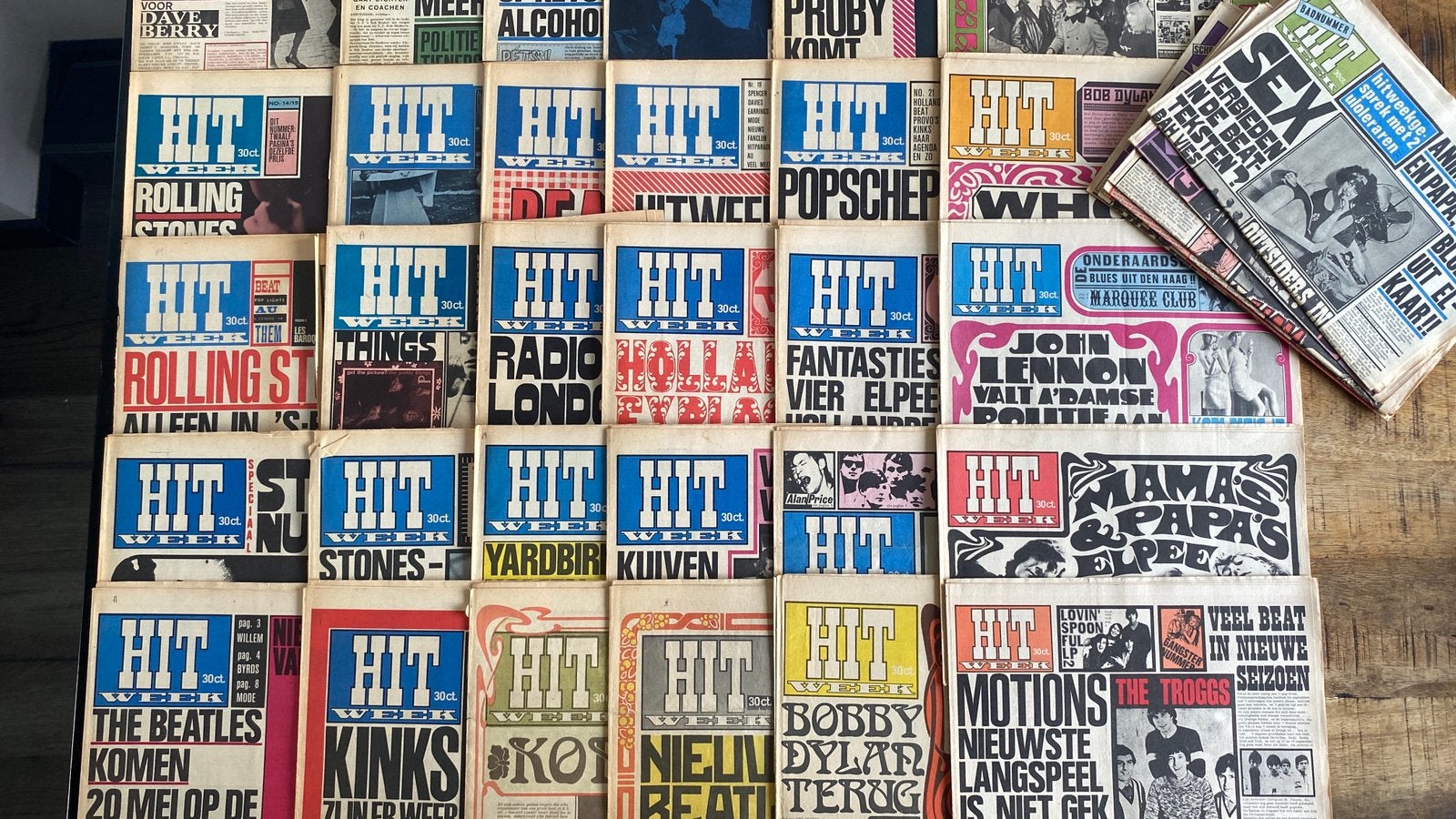 Hitweek jaargang 1 1965/1966 39 stuks, Boeken, Ophalen of Verzenden, Gelezen, Artiest