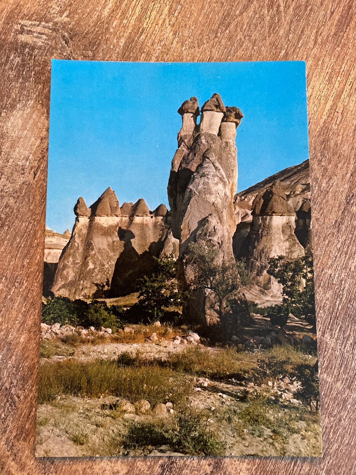 Vintage Ansichtkaart Zelve, Nevşehir, Turkije - Ongelopen, Verzamelen, Ophalen of Verzenden, 1960 tot 1980, Ongelopen, Buiten Europa