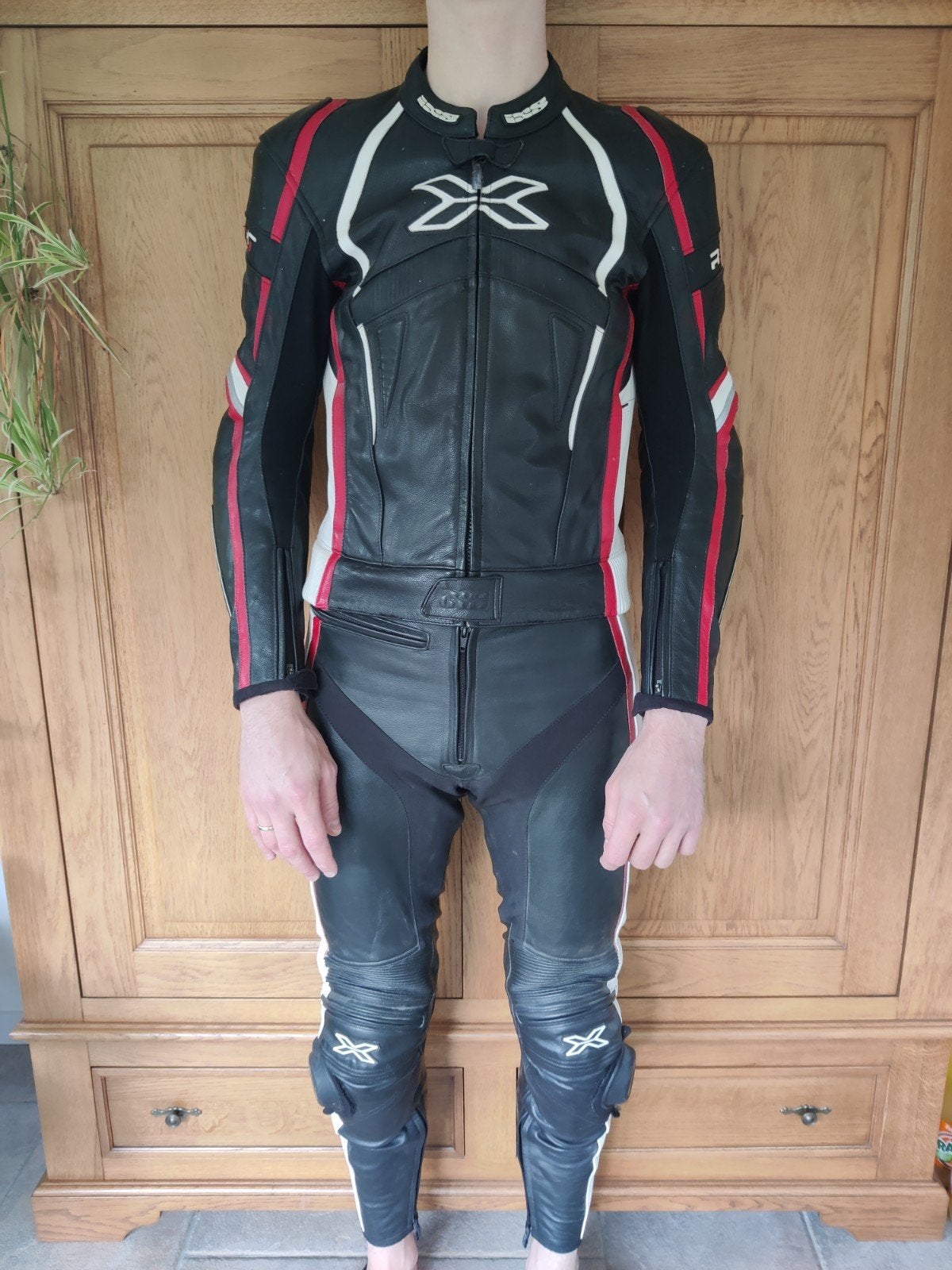 Leren motorpak, maat 98, S, Motoren, Kleding | Motorkleding, Ophalen of Verzenden, IXS, Tweedehands, Heren
