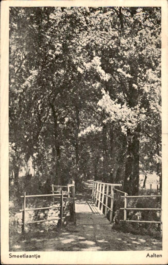 Aalten - Smeetlaantje - Bruggetje, Ophalen of Verzenden, 1920 tot 1940, Gelopen, Gelderland