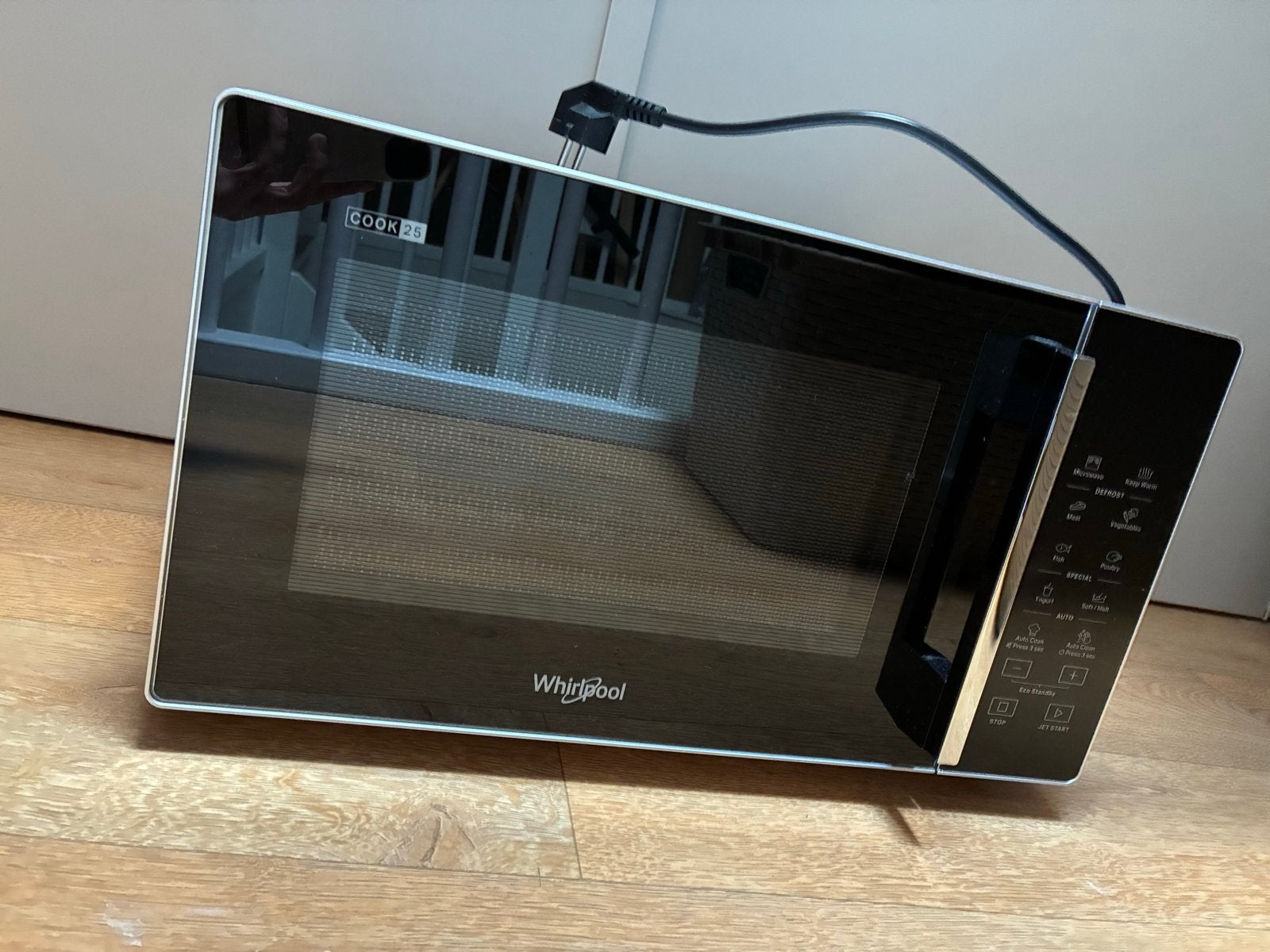 NIEUW! Whirlpool Cook25 MWP 253 SB VrijstaandeMagnetron 900W, Ophalen, Nieuw, Magnetron, Draaiplateau