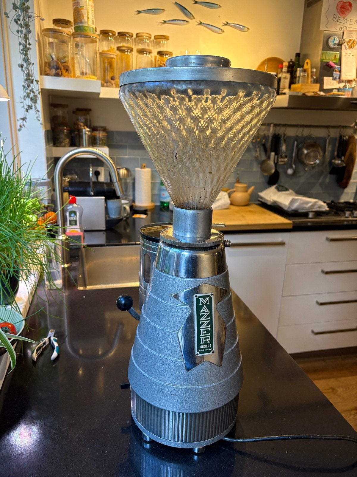vintage Mazzer bonenmaler uit de jaren 50/60 izgst, Witgoed en Apparatuur, Ophalen, Gebruikt
