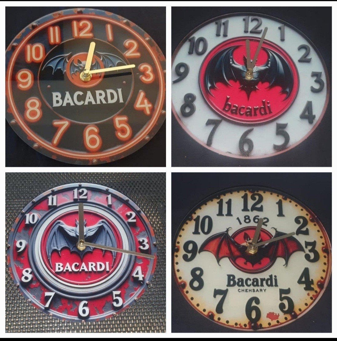 Bacardi Wandklokken €17.50 per stuk, Verzamelen, Ophalen of Verzenden, Nieuw, Overige typen