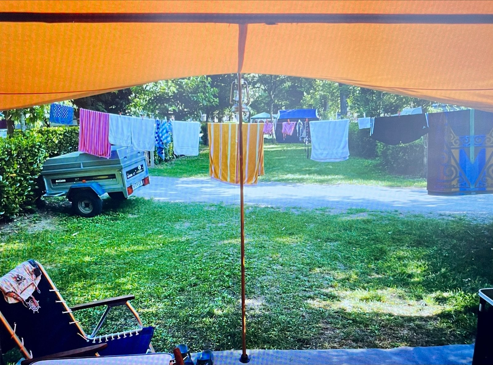 De Waard Albatros tent met grote voorluifel en binnentent, Caravans en Kamperen, Ophalen, Gebruikt, Tot en met 5