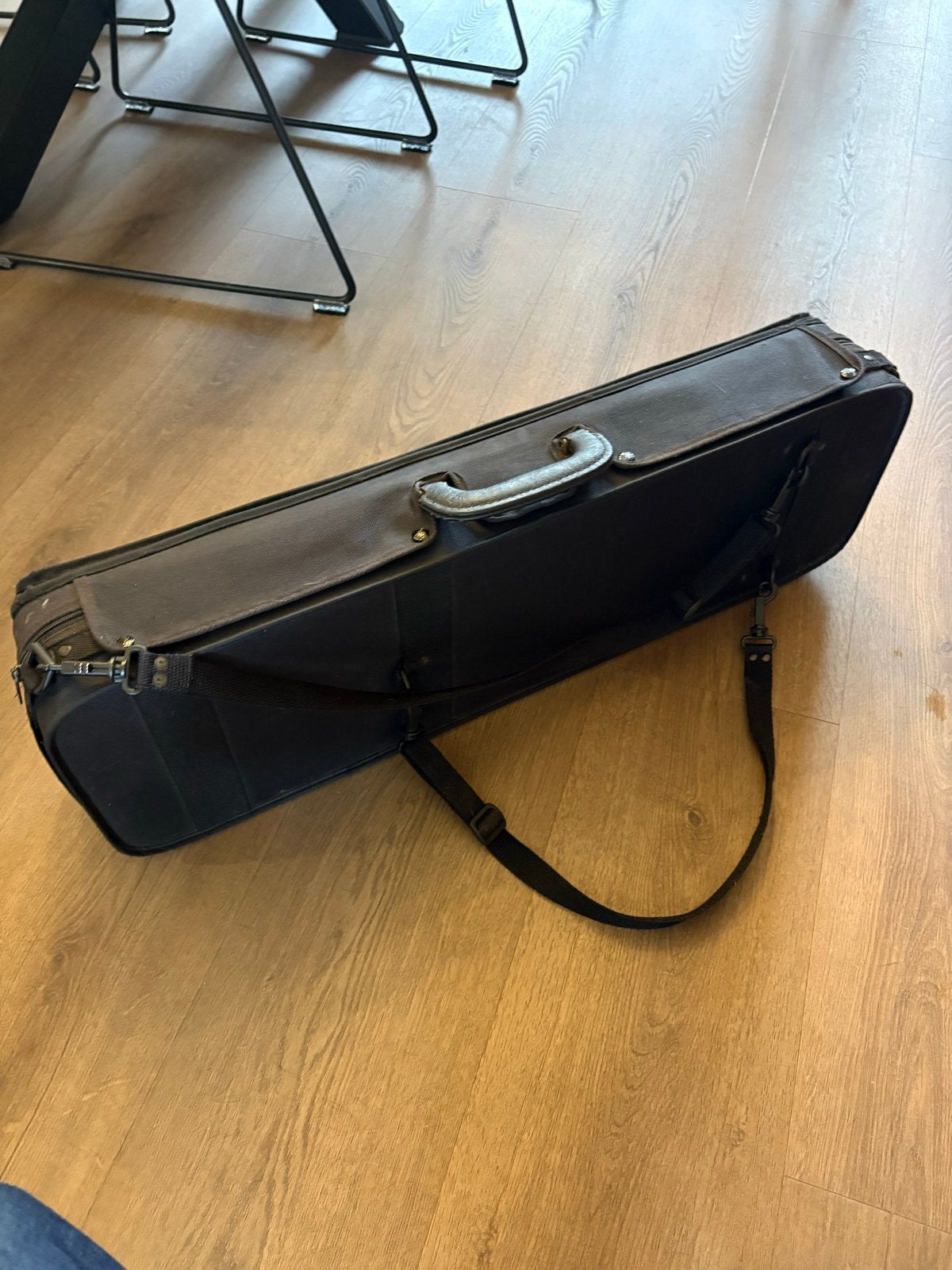 Antieke viool met koffer en strijkstok - Gebruikt, Muziek en Instrumenten, Gebruikt, Viool, Ophalen of Verzenden, 4/4-viool