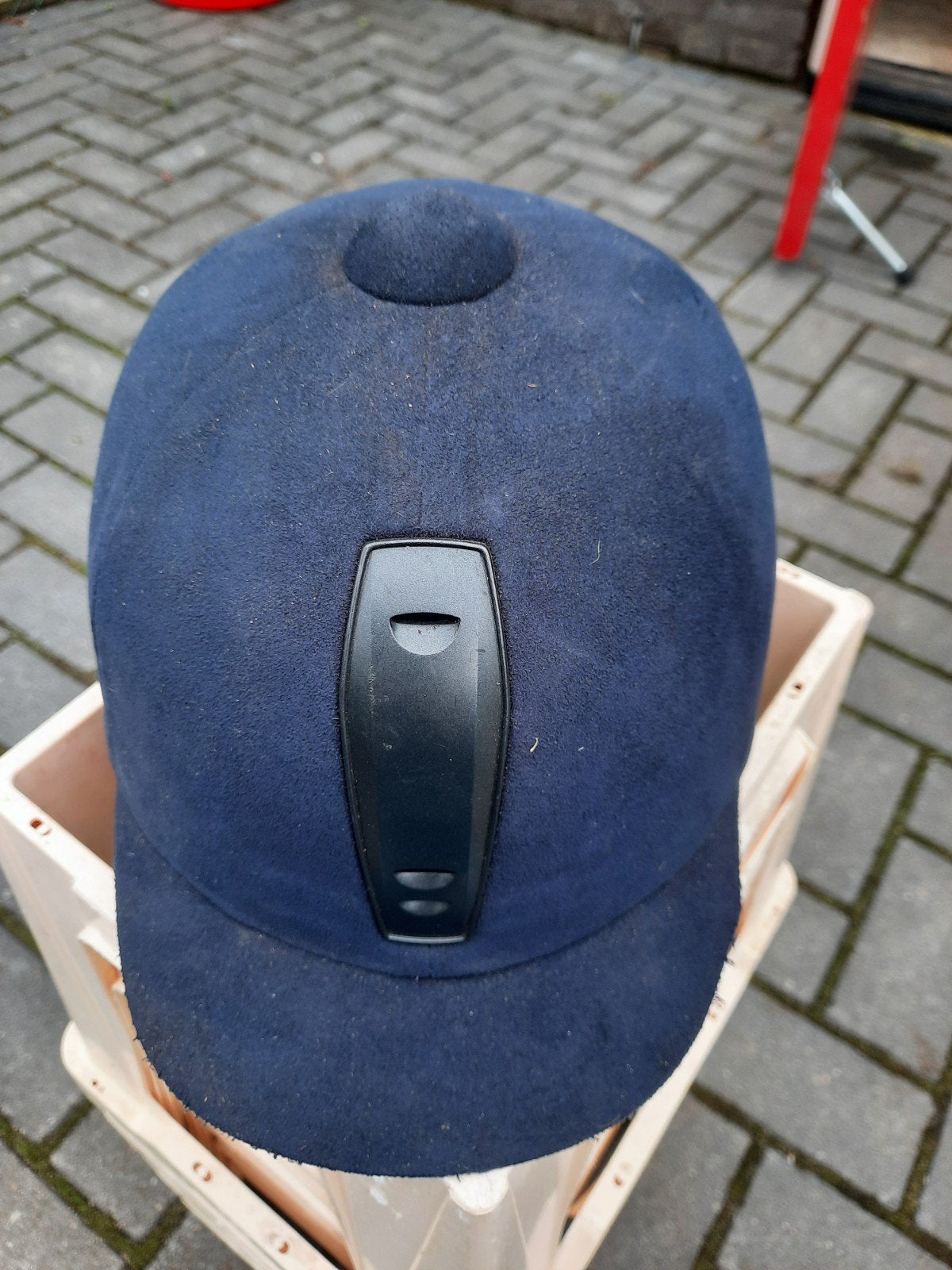 cap maat  53, Dieren en Toebehoren, Blauw, Gebruikt, Ophalen of Verzenden, Rijhelm/cap