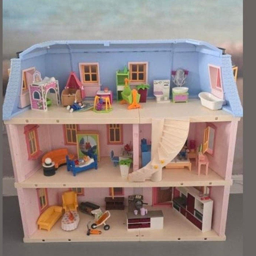 Groot Playmobil Poppenhuis met Meubels en Accessoires, Kinderen en Baby's, Ophalen, Gebruikt, Poppenhuis