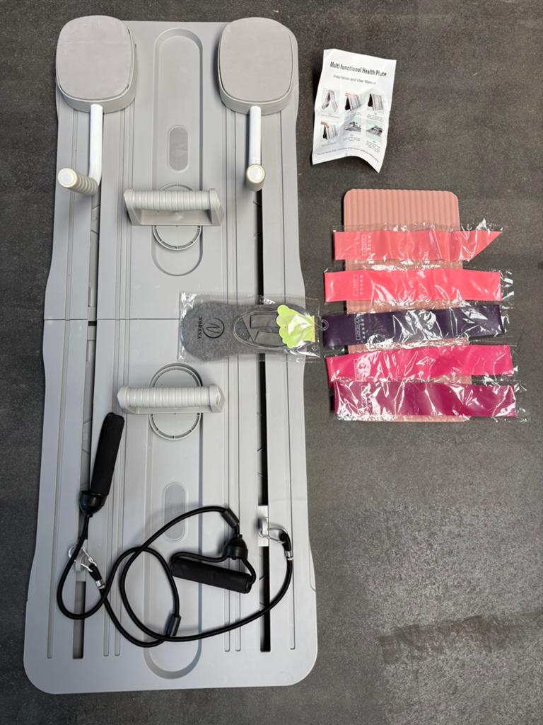 Nieuw! fitness/Pilates board met weerstandbanden en push-up, Ophalen of Verzenden, Zo goed als nieuw