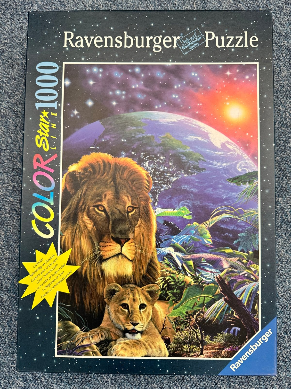 Ravensburger Color Star Line Leeuwen Puzzel 1000 Stukjes, Hobby en Vrije tijd, Ophalen, 500 t/m 1500 stukjes, Zo goed als nieuw