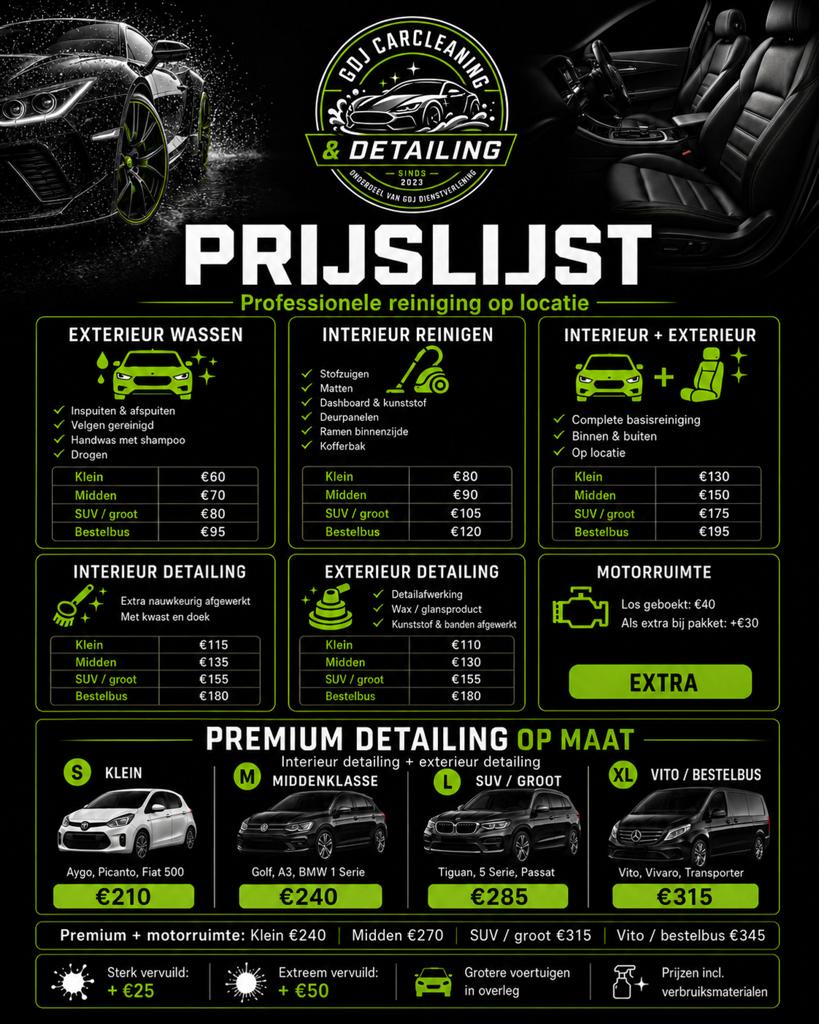 Auto reinigen & detailing op locatie | Interieur & exterieur, Krasverwijdering
