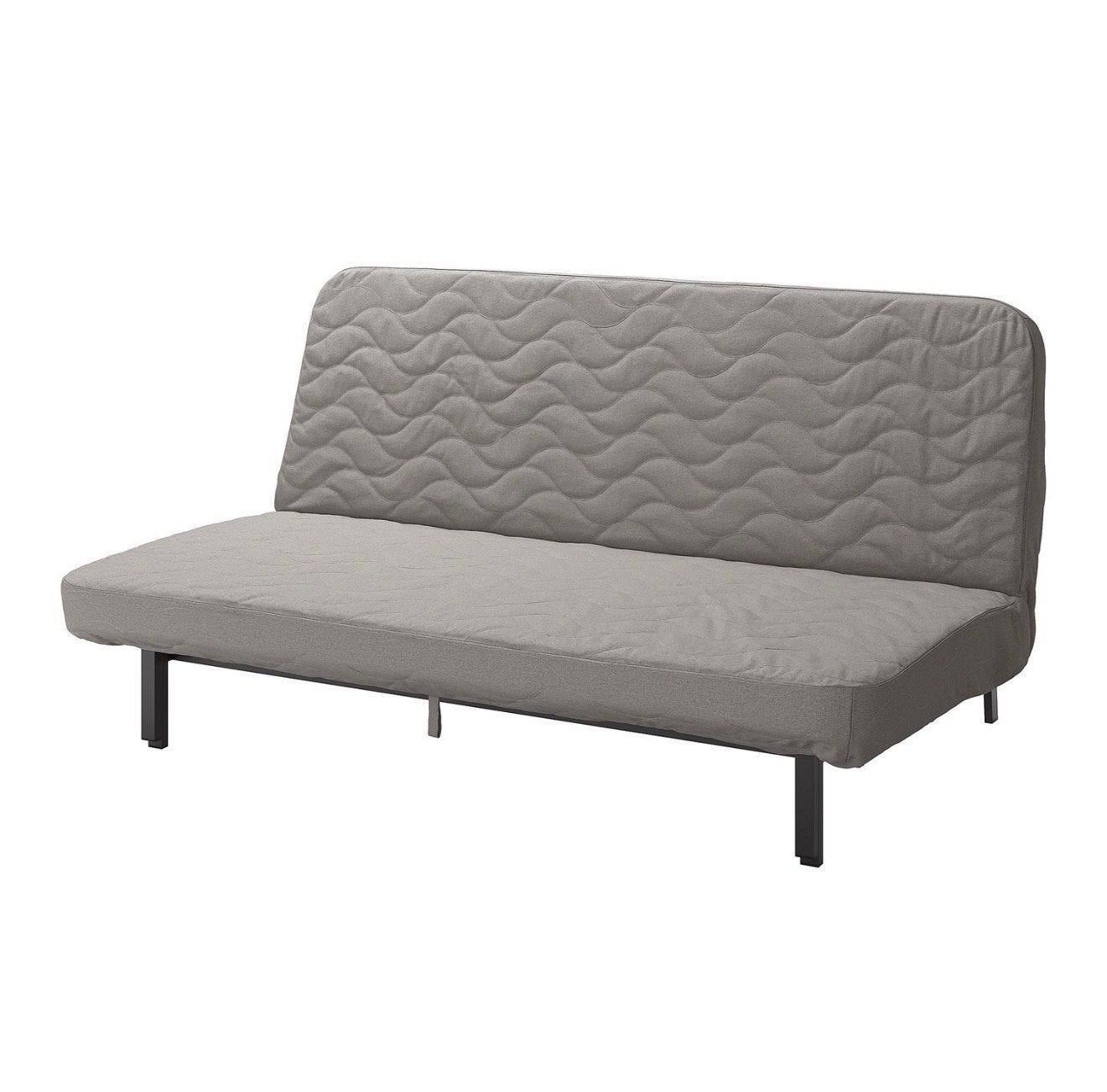IKEA Nyhamn slaapbank - Grijs, 200x140 cm, Ophalen, Gebruikt, Tweepersoons, 140 cm