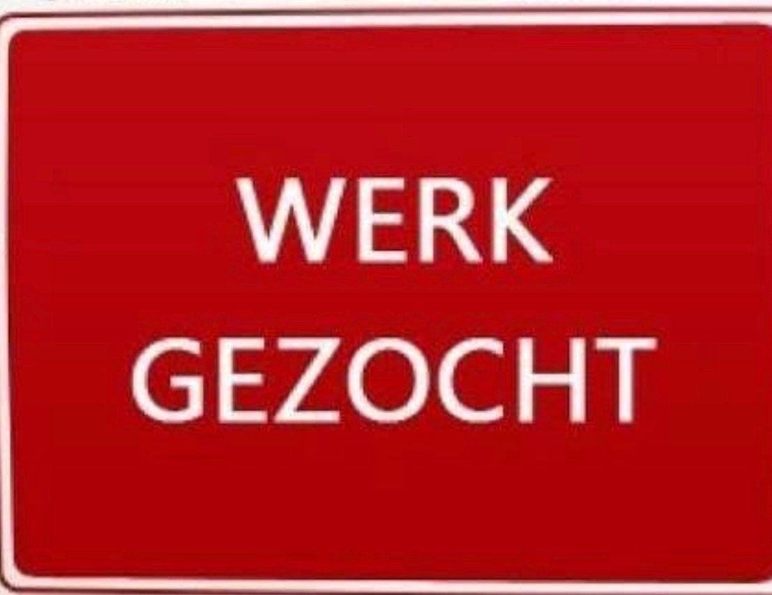 Werk gezocht! Werkzoekende klus/klusjes/vacature /werknemer, Vacatures, 33 - 40 uur, Vanaf 10 jaar, Overige vormen